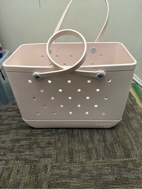 BOGG BAG Pale Pink Tote with Perforated Sides